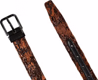 Men Brown Classic Polyester Metal Buckle Belt 5