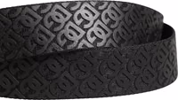 Men Black DG Logo Polyester Metal Buckle Belt 4