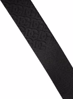 Men Black DG Logo Polyester Metal Buckle Belt 5