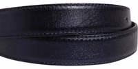 Men Black Classic Leather Square Buckle Belt 4