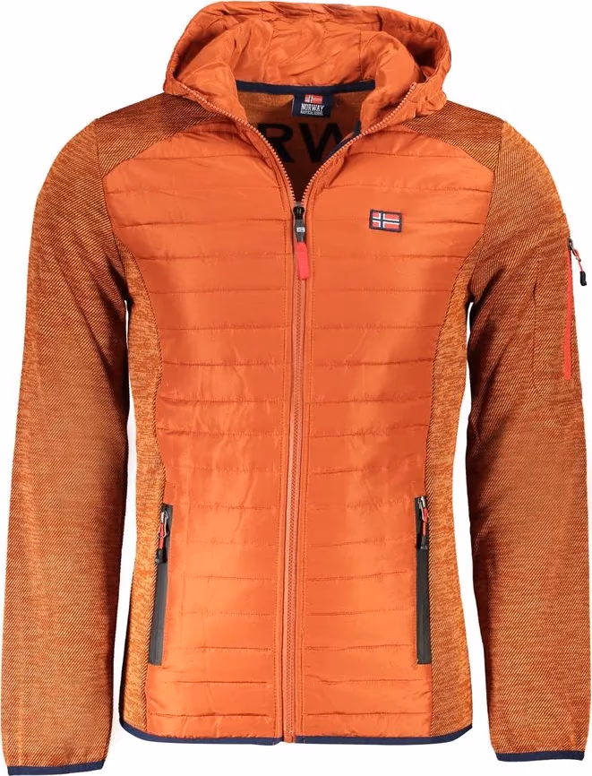 Marrone Polyester Men's Jacket