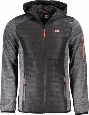 Grigio Polyester Men Jacket