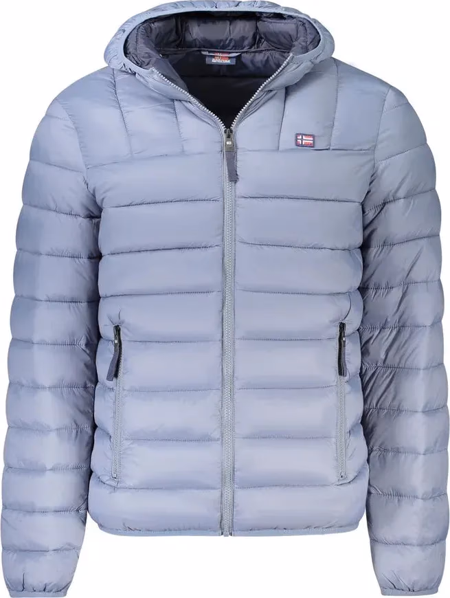 Gray Polyamide Men Jacket