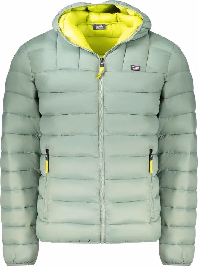 Green Polyamide Men Jacket