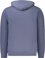 Blue Cotton Men's Hooded Sweater 2