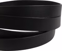 Black Double Strap Leather Silver Buckle Belt 4
