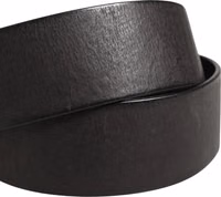 Men Black Classic Leather Metal Buckle Belt 4