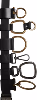 Men Black Classic Leather Metal Buckle Belt 5
