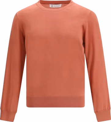 Orange Cotton Sweatshirt
