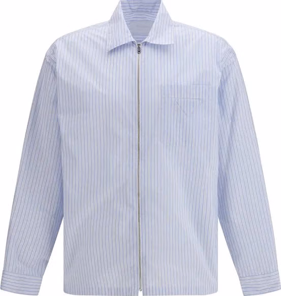 Blue Polyamide Pattern Shirt