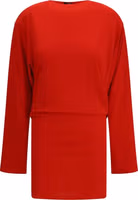 Red Viscose Cocktail Dress 1