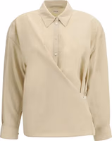 Beige Silk Dress Shirt 1