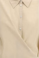 Beige Silk Dress Shirt 3