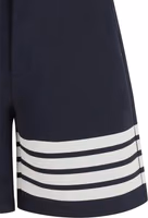 Blue Viscose Bermuda Shorts 3