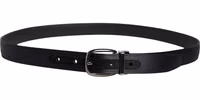 Men Black Classic Viscose Metal Buckle Belt 2