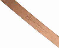 Men Brown Goatskin Leather Metal Buckle Belt 5