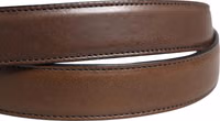 Men Brown Classic Leather Metal Buckle Belt 3