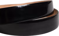Men Black Classic Leather Metal Buckle Belt 4