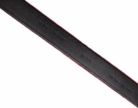 Men Burgundy Velvet Cotton Metal Buckle Belt 5