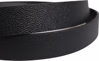 Men Black Calfskin Leather Square Buckle Belt 4
