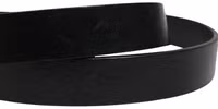 Men Black Classic Leather Logo Buckle Belt 4