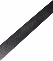 Men Black Classic Leather Logo Buckle Belt 5