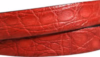 Men Red Exotic Leather Metal Buckle Belt 4