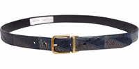 Men Multicolor Leather Metal Buckle Belt 3