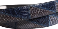 Men Multicolor Leather Metal Buckle Belt 5