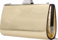 Gold Leather Clutch Bag 2
