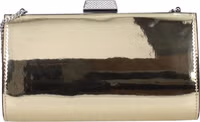 Gold Leather Clutch Bag 3