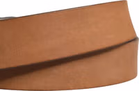 Men Brown Leather Classic Metal Buckle Belt 4