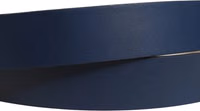 Men Blue Calf Leather Logo Metal Buckle Belt 4