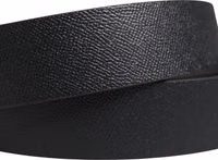 Men Black Classic Leather Metal Buckle Belt 4