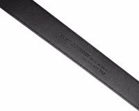Men Black Exotic Leather Logo Buckle Belt 5