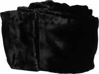 Black Viscose Satin Waist Women Cintura Belt 1
