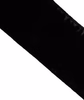 Black Viscose Satin Waist Women Cintura Belt 2