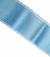 Light Blue Silk Satin Waist Women Cintura Belt 4