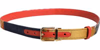 Multicolor Floral Jacquard Metal Buckle Belt 2