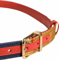Multicolor Floral Jacquard Metal Buckle Belt 3