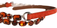 Red Velvet Crystals Chain Embellished Belt 4