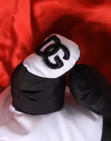 Men Red Polyester Panda Stuffed Ecobag Tote Borse Bag 2