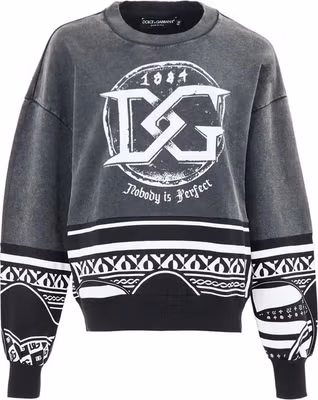 Black Cotton Sweatshirt