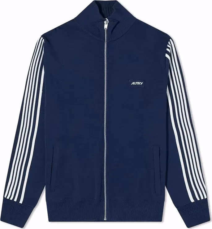 Blue Nylon Cardigan