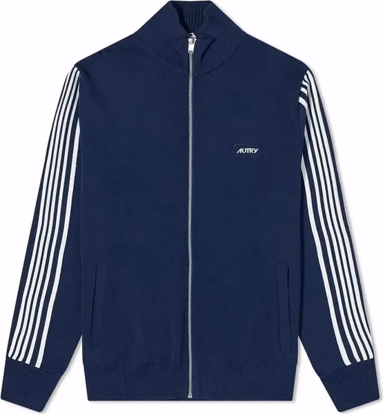 Blue Nylon Cardigan