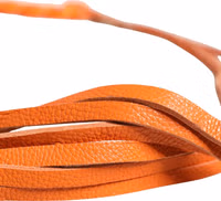 Orange Leather Chain Waist Metal Buckle Belt 3