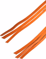 Orange Leather Chain Waist Metal Buckle Belt 5
