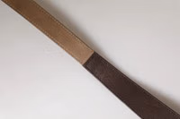 Brown Genuine Leather Logo Wide Waist Women Belt 5