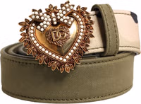 Green Camouflage Devotion Metal Buckle Belt 1