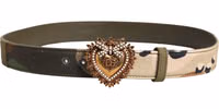 Green Camouflage Devotion Metal Buckle Belt 2